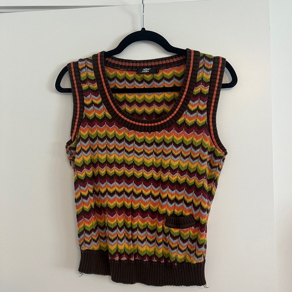 Tops - Sweater Tank - Colorful Chevron Knit | Size 4
